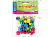 Beads-Round/Wood Assorted Colors 50Pk