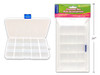 Box Organizer-Clear 15 Slots Compartment 17 x 10 x 2cm
