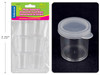 Containers-Plastic 20ml w/Lids 6Pk