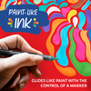 Markers Sharpie-Creative Brush Tip/Water Base Acrylic  Black & White 2Pk
