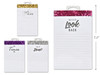 Notepad-Glitter Foil 10.8 x 16.5cm 4 Assorted Designs & Colors 60 Ruled Sheets