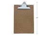 Clipboard w/Spring Clip Letter Wood