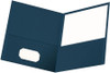 Portfolio Twin Pocket/Letter Size-Dark Blue (25/Box)