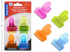 Clips-Magnetic 1.5" Assorted Colors 4Pk