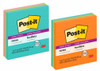 Post-It Note 4 x 4" Assorted Colors/Super Sticky 4Pk