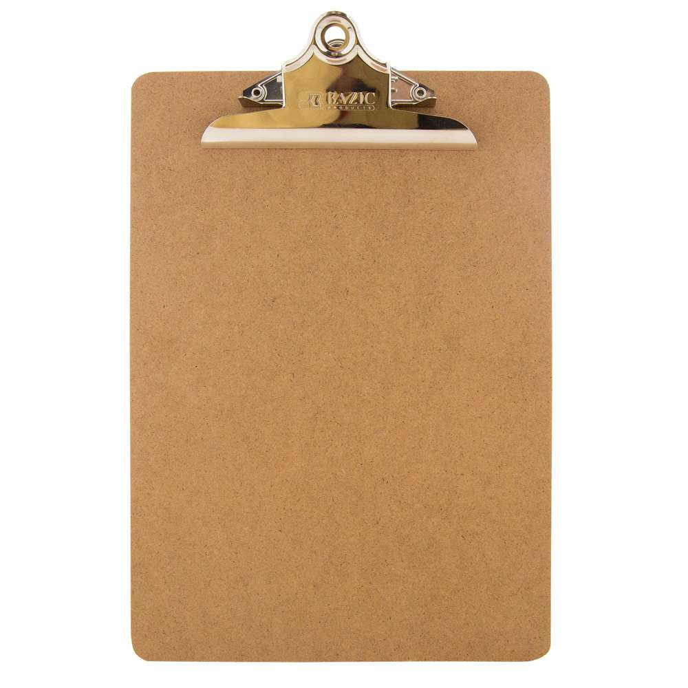 Clipboard w/Spring Clip Letter-Wood