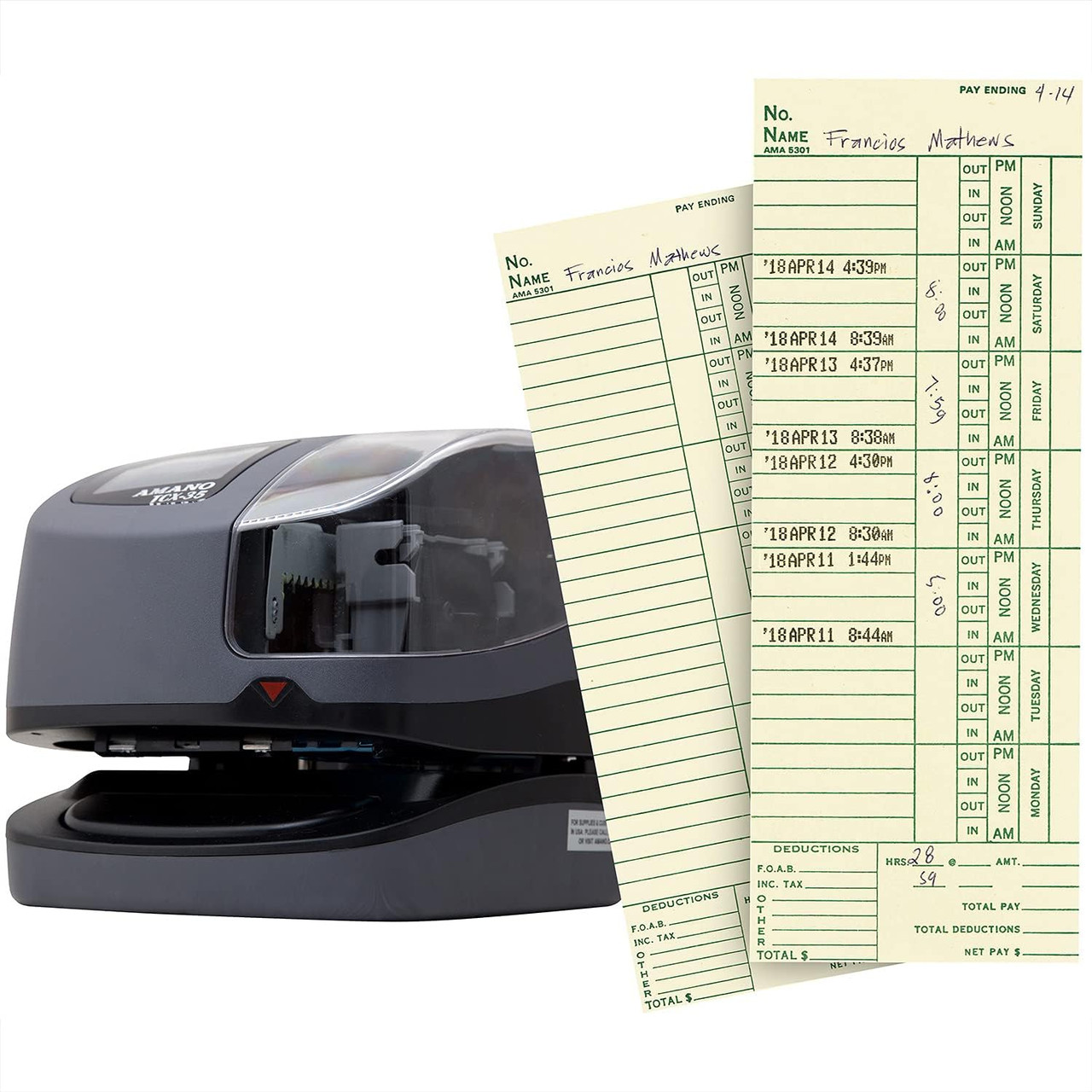 Time Clock, Document, and Date Stamp