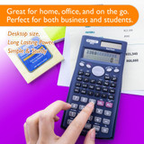 Scientific Calculator w/Slide On Cover 240 Functions
