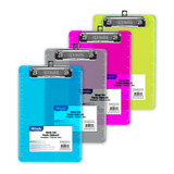 Clipboard w/Low Profile Clip Memo Size 6"x 9"-Plastic