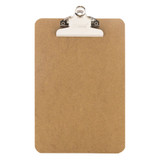 Clipboard w/Spring Clip Memo Size 6"x9"-Wood