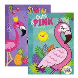Coloring Book-Flamingo Cute & Pink