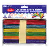 Craft Sticks Colored-Jumbo 50Pk