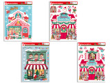 Xmas Glitter Candy Shop Window Clings. Sheet Size: 16.1in x  11.4in. 4 Asst.Styles. Country of origin: CN