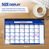 Desk Pad Calendar Undate-12-Month 11" x 17"