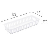 Storage Basket - White, Slim