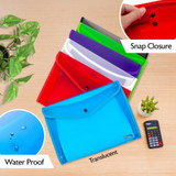 Document Holder Letter-V Flap Assorted Colors
