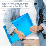 Document Holder Letter-V Flap Assorted Colors