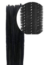 Chenille-Black 12" 25ct.