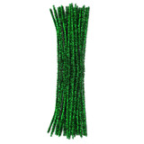 Chenille-Metallic Green 12"  25ct.