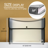 Document Holder Letter w/Square Flap Assorted Colors