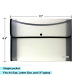 Document Holder Letter w/Square Flap Assorted Colors