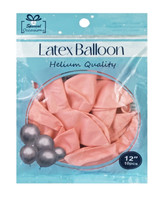 Balloon Latex 12" 10ct Pink