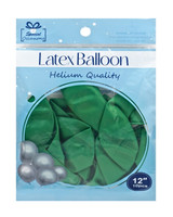 Balloon Latex 12" 10ct Green