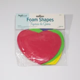 Foamy Shapes-Hearts 7" 6ct.