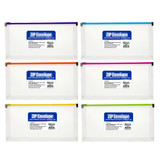Envelope w/Zipper Closure Coupon/Ckeck Size-Clear