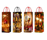 Gift Bag Xmas Bottle Sz 4-Assorted Design