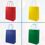 Gift Bags Kraft Assorted Colors Large 12ct.