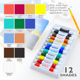 Acrylic Paint Set 12 Colors 4.0oz Acrylic Paint Set 12 Colors 4.0oz