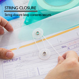 Envelope w/String Closure Check-Coupon Size Plastic 3ct.