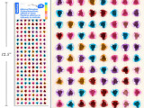 Stickers-Rhinestone Heart Shapes 176ct.