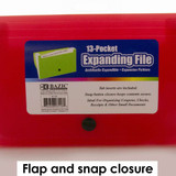 Expanding File 13 Pockets Coupon/Check Size