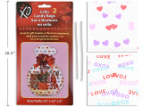 Basket Bags 2pk Valentines Printed Cello