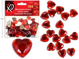 Rhinestone Red Hearts 100pcs Vtine (Pre-Order)