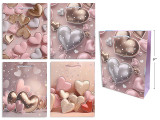 Gift Bags-Pastel Foil Hearts Scatter (Medium) (Pre-Order)
