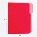 File Folder Letter/Assorted Colors 6Pk