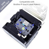 Labeling Tape TZE-241 Black Print on White Tape (18mm)