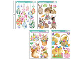 Window Cling 16-1/8"x11-3/8" 4 Assorted Design (24pk/Ctn)