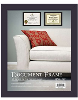 Frame Photo-Document w/Glass Cover  8.5" x 11"