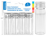 Containers w/ Lids 17mls (Glass) 4ct.
