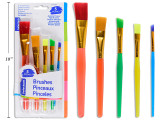 Brush Set w/Color Handles 5ct.