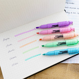 Highlighters Pastels Mini w/Clip 5Pk