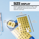 Labels-Numbers Gold/Black 378ct.