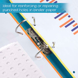 Labels-Reinforcement White/Round 544Pk