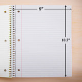 Notebook 1-Subject/Spiral Pre-Perforated 70 Sheets
