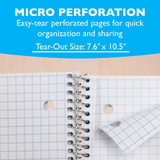 Graph Notebook-Ruled/Spiral 4-1" 100Ct.