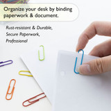 Paper Clips-Assorted Colors (Vynil Coated) #1 200ct.